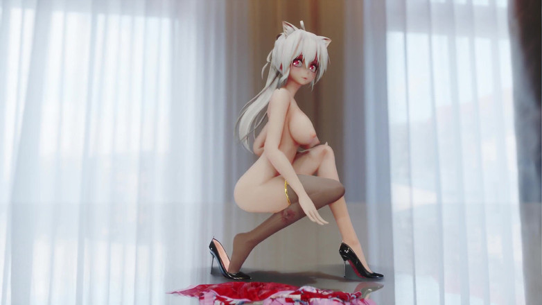 MikuMotion: Sô cô la cream cheongsam; Vớ đen; Giày cao gót đỏ ướt gợi...