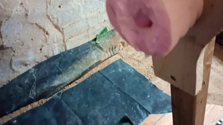 Mark Hannes: Masturbace ve stoje Fleshlight Stand Fuck Masturbace