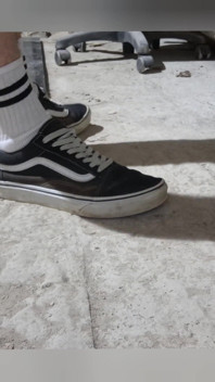 Komp. de mes chaussures de jeu avec moi dans la camionnette