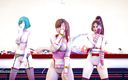 3D-Hentai Games: GigaReolEVO - Dependență de dans în pielea goală Mai Shiranui Tamaki Kasumi...