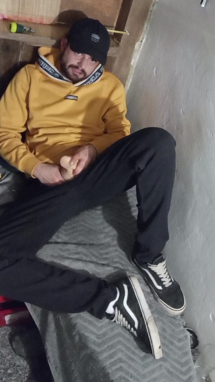 jerkofflover: Masturbating in Bed at the Cabin