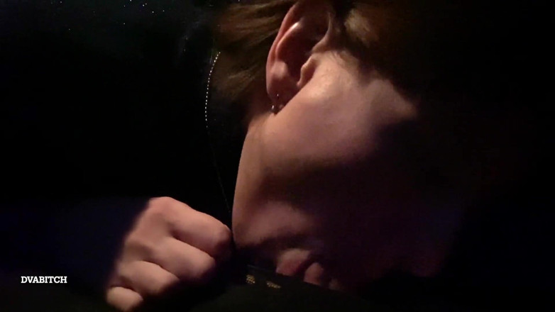 Dvabitch: Late night car closeup blowjob