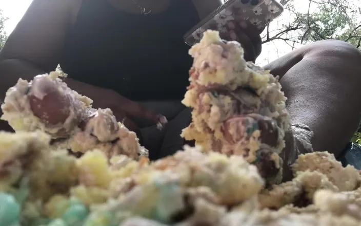 Baby Soles: Smashing Cake with My Feet Pov