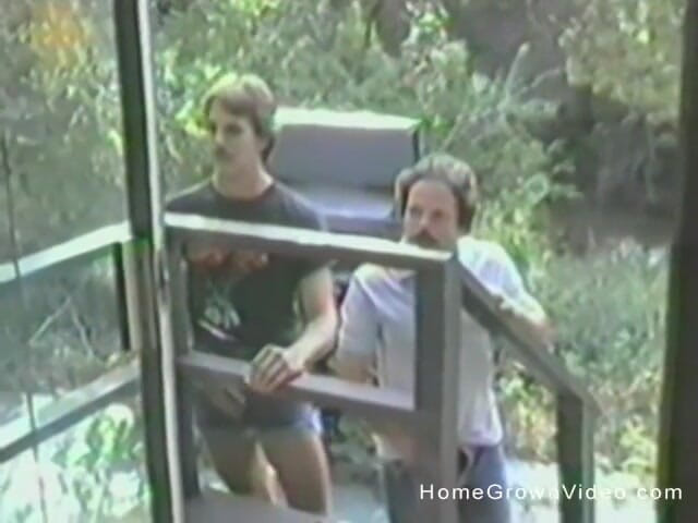 Homegrown Video: Two Guys Take It in Turns on a Small Tits...