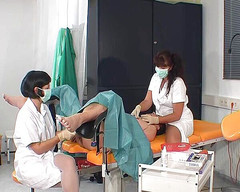 Rubber & Clinic Studio - 1ATOYS: CBT and Nipple Punishment - Two Nurses