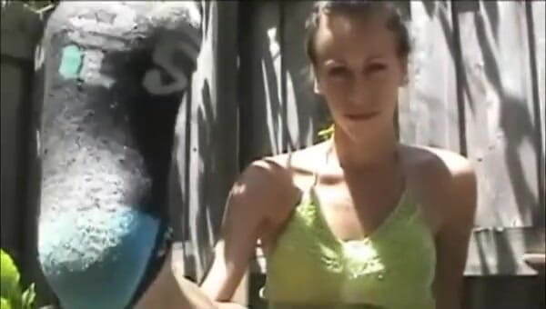 Foot Girls: Sock sniffing and mouth stuffing
