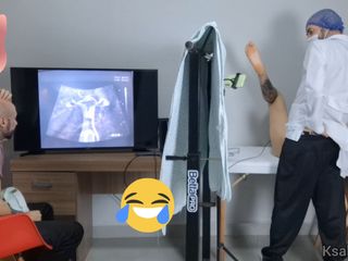 ksalnovinhos: Karısı kocasıyla ultrasonda.