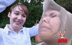 Japan Fetish Fusion: Fetish muka; Daydream D Walk Dengan Stoking, Clara dan Haruka