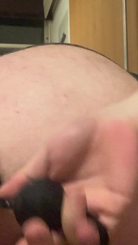 Big Beads in My Asshole Close up