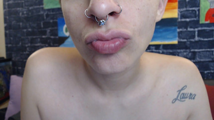 Abby Anna: Große frei lippenstift-lippen