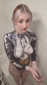Cosplay Zatanna Bodypaint niechlujny usuwanie prysznica