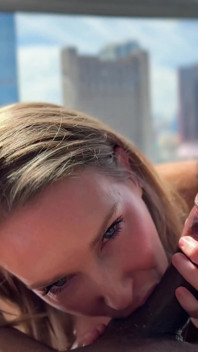 Ashley Lane Sucks the Cum Out of My BBC