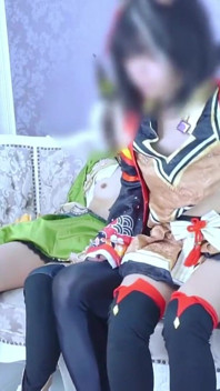 Cosplay dorosła kobieta trójkąt seks z dwoma partnerami sceny grupowej
