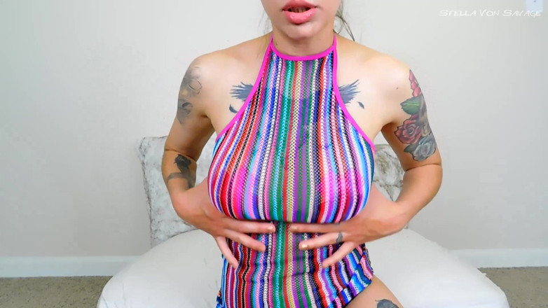 Stella Von Savage: Regenboog verpest je orgasme Joi