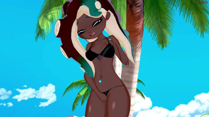 Hentai Smash: POV fucking Marina Ida in a pool, cowgirl creampie - Splatoon...