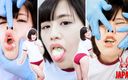 Japan Fetish Fusion: Gumowe rękawiczki chwytające za twarz w porze lunchu; Moe Hazuki