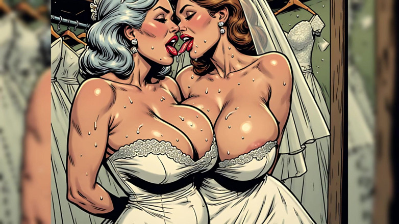 AI Porn: Magasin de mariage, femmes sexy, art