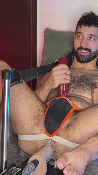 Septembre 2025, cam show de Ricky Cage en direct - godes et machine à baiser