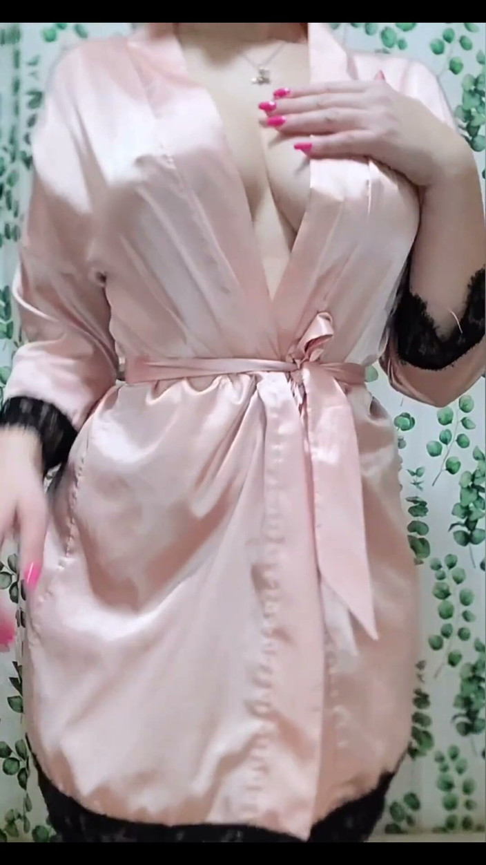 secretmuses: I Take Slowly off My Pink Bathrobe to Take a...