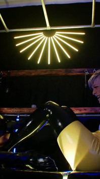 Latex foot fisting