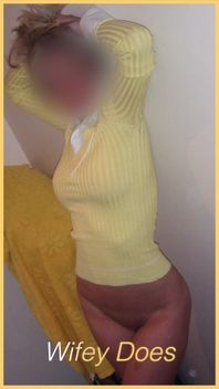 Wifey Looks Perfect in This Yellow Shirt