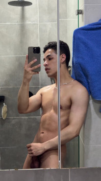 Touching My Cock Before Take a Shower