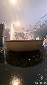Giantess Serves up Chicken Piccata in 8-inch Heels & Black Lingerie