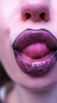 Get Lost in the Mesmerizing Gloss of My Phat, Gothic Lips as I Tease and Kiss You Into Submission