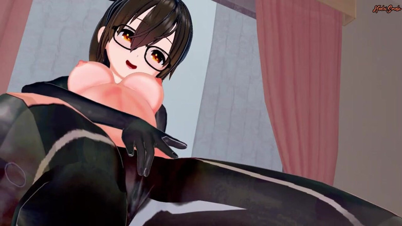 Hentai Smash: Cute Vtuber Roboco masturbuje się w swoim pokoju, aż do...