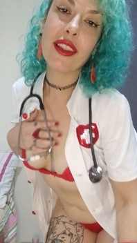 Need Some Care? the Nurse Will Take Great Care of You! Come with Me, Sweetheart!