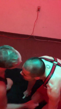 Kryzxxx Top Maxence Angel Bareback in Harnesses. Sync Cumshot.