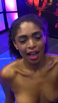 Ggg - Black Pearl Is Pissed in the Mouth and Taken Horny Doggy.