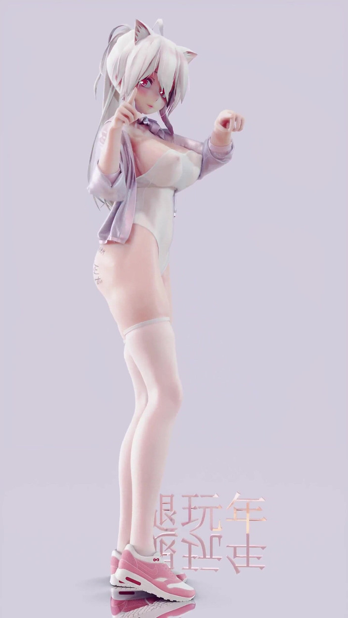 MikuMotion: Sistar - इसे सफेद स्टॉकिंग हिलाएं; स्विमिंगवियर; स्ट्रिपटीज़; बड़े स्तनों वाली; लंबे पैर