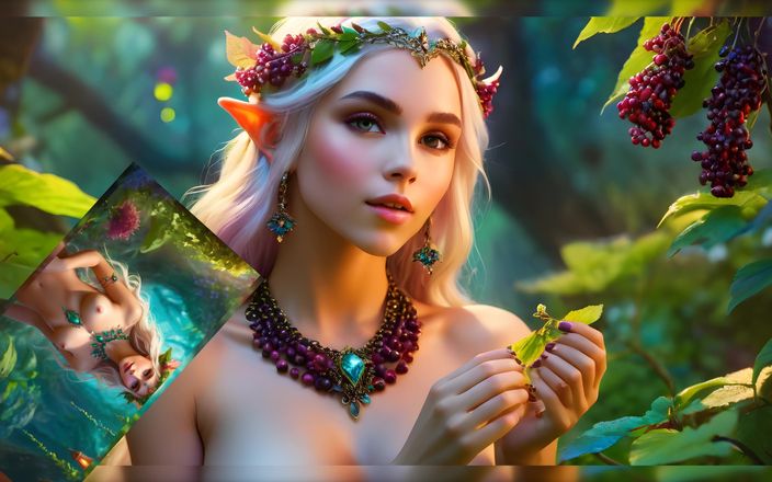 AI Girls: Mooie elfmeisjes met vlierbessen