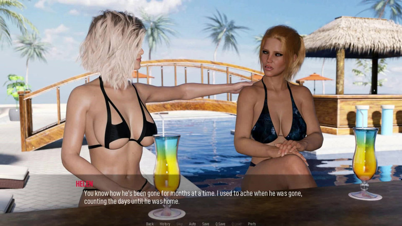 Dirty GamesXxX: Спільні бажання: сексуальні гарячі дружини топлес на пляжі - епізод 2