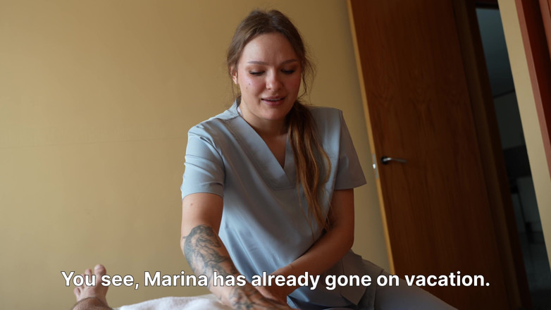 Alexa Poshspicy: Fizioterapeutul îmi face un masaj cu un final fericit pentru un...