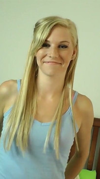 Newbie 21 Year Old Blonde Babe Ass Gape Tongue Fucked!