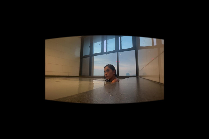 Fit lovers VR: Athletic Asian Hottie: Sensual Massage and Titty Fuck Finale