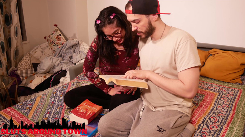 Sluts Around Town: Study buddies turn to fuck buddies