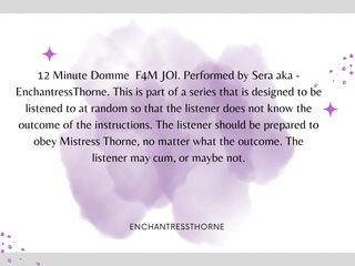 EnchantressThorne: Femdom, coaching masturbatoire, moyenne, déni 06