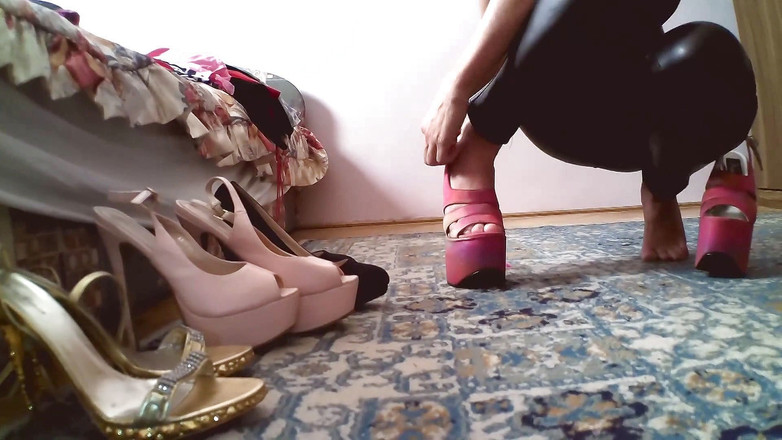 Solo Austria: Pertunjukan putri kimberly dengan sepatu hak tinggi! TANPA AUDIO