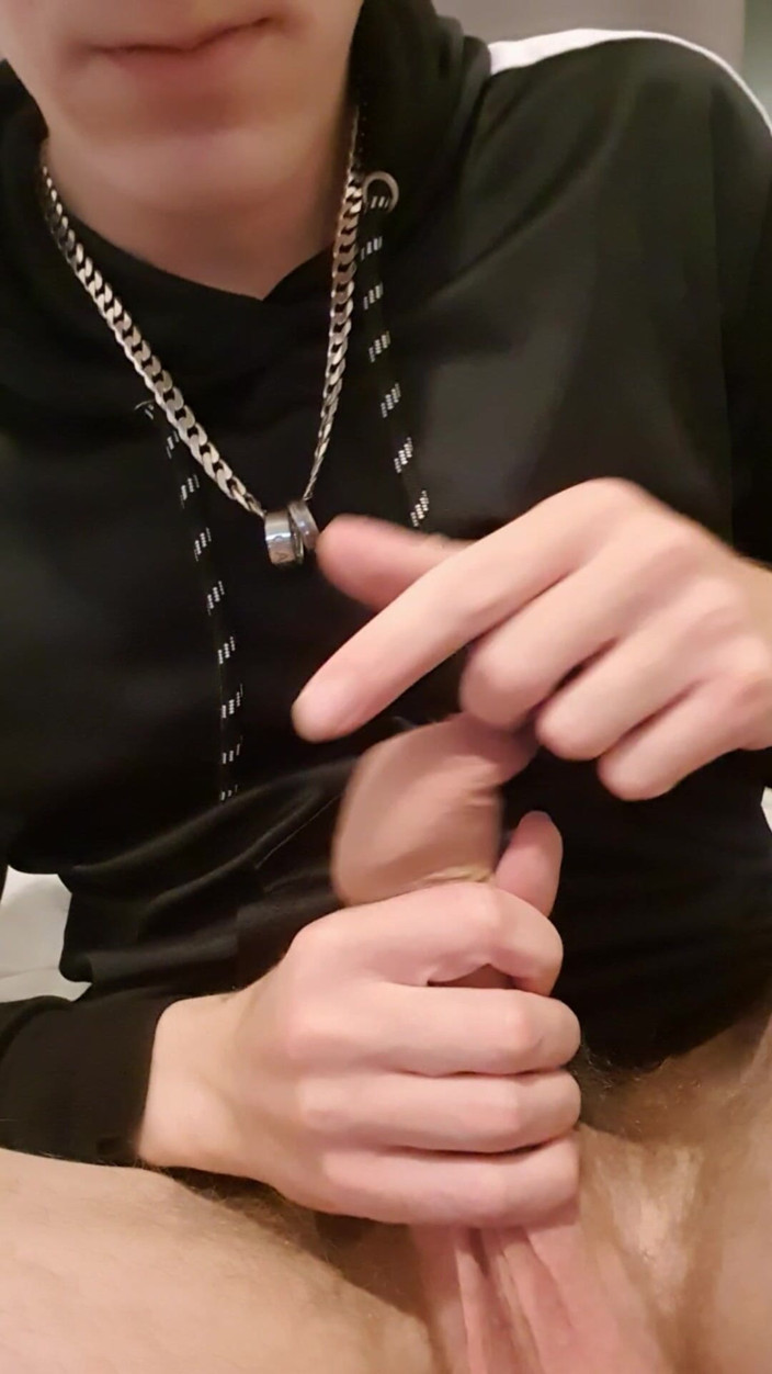 Adamross: Young Looking Horny Twink Home Alone with Massive Floppy Cock