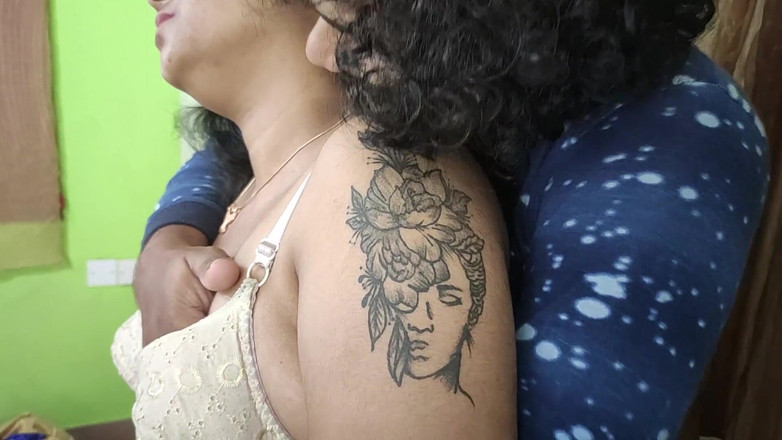 Vaigavarun45: Under Skirt and Bra Hot Romance with Bra Removal and...