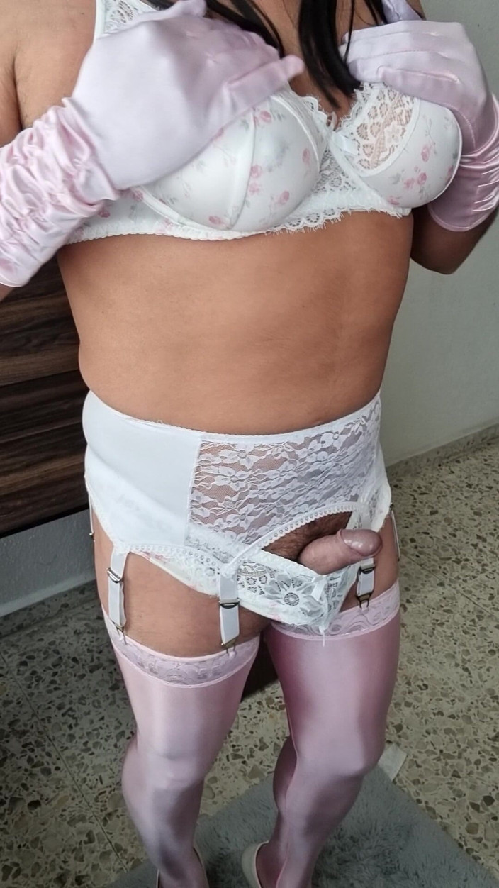 My panties: I Feel Sexy in Another One of My Floral Lingerie...