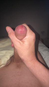 Lord Stroking His Huge Flaccid Cock to Creamy Load
