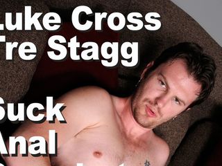 Picticon gay & male: Luke Cross ve Tre Stagg anal boşalmayı emiyor