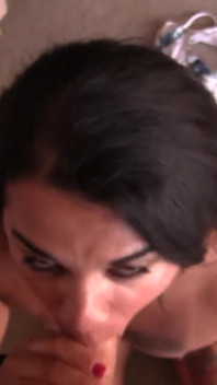 Petite amateur Latina loves a hard cock in her mouth