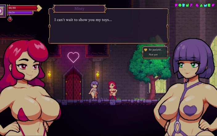 Porny Games: Scarlet Maiden (Otterside Games tarafından) - zindanda büyük memeli rahibe #1