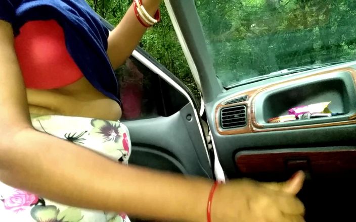 Step Mummy Sonali: Stiefmoeder pijpt lul op de snelweg en geneukt in de...