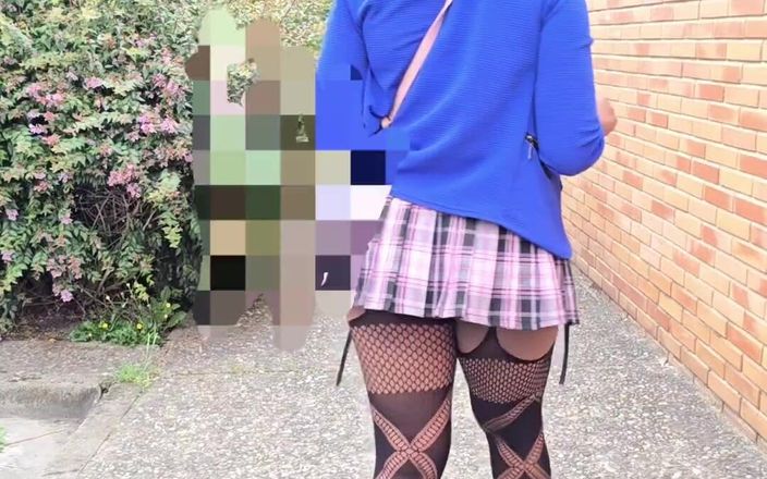 Belle: Ebene Sexy Sans Culotte Dans La Rue